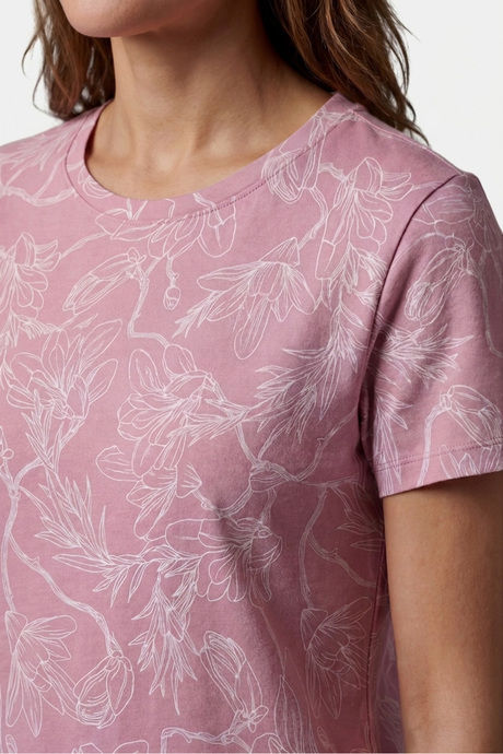 Sweet Dreams Floral Printed Short Nightdress - Dusty Red — image 3